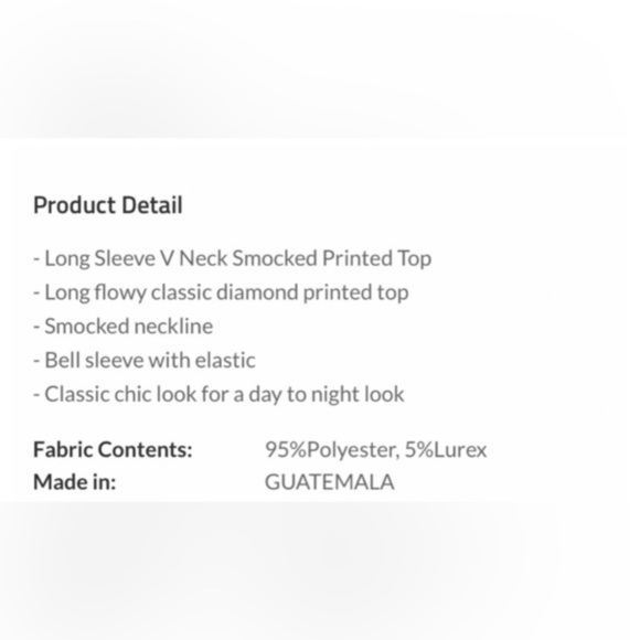 BNWT Long-sleeved Semi-Sheer Blouse - Picture 7 of 7